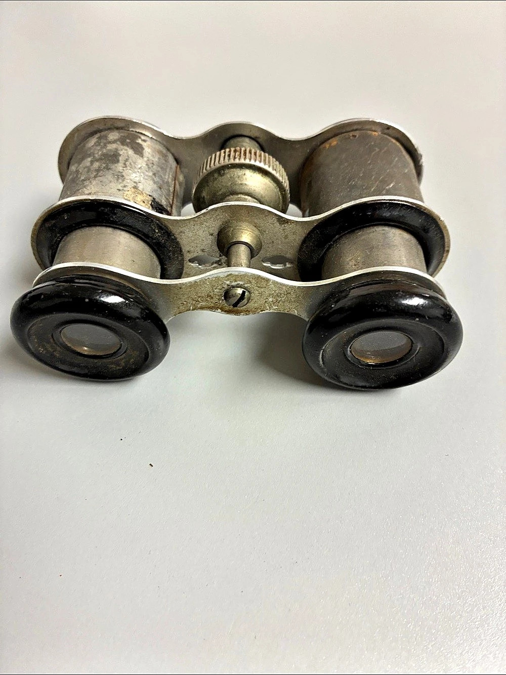 Vintage Binoculars Silver & Black